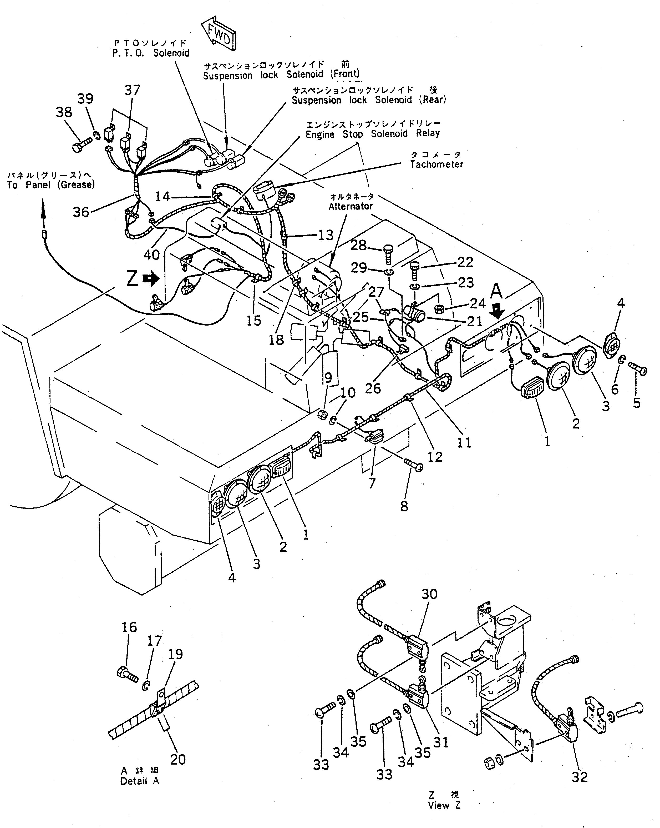 Провод 22W-06-15320 Komatsu