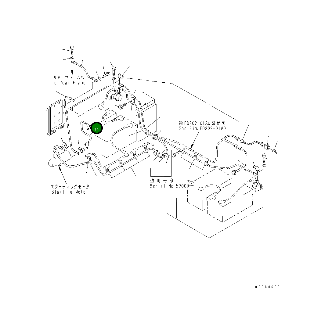 Провод 427-06-A2160 Komatsu