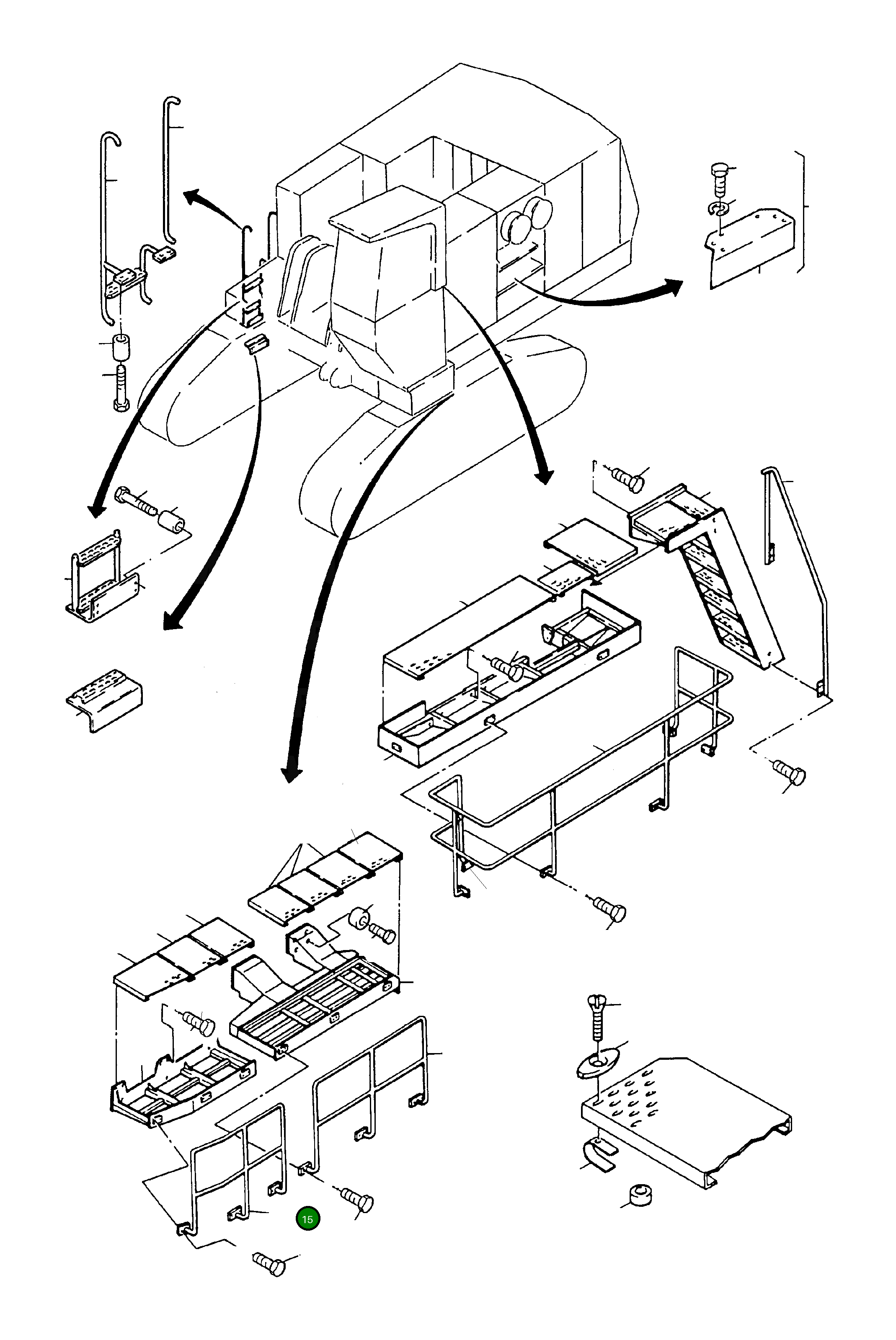 Рельс 646 862 40 Komatsu