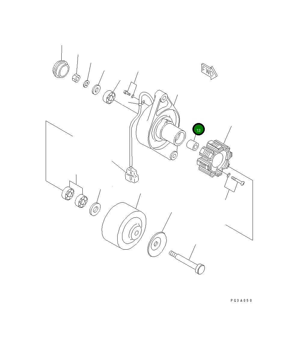 Проставка YM106383-44720 Komatsu