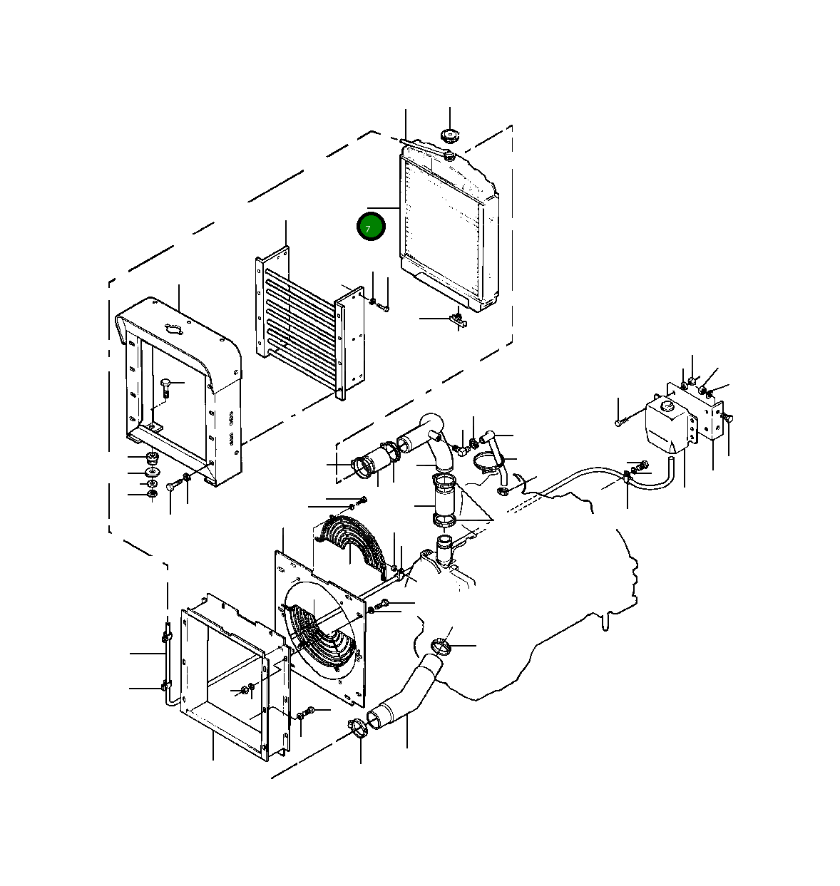 Радиатор 1431 897 H91 Komatsu