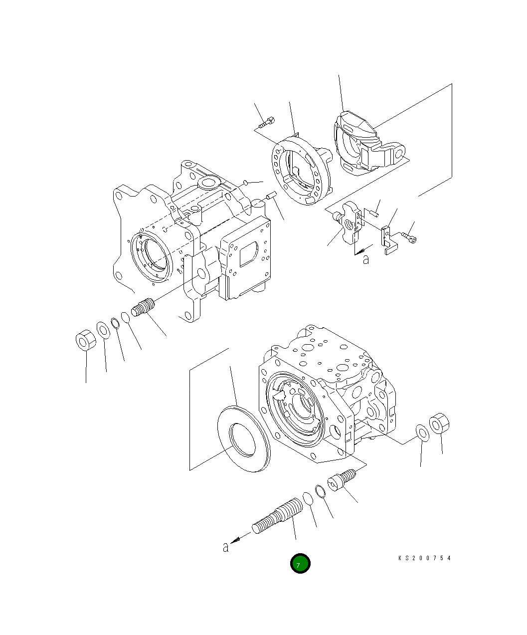 Поршень 708-2K-14110 Komatsu