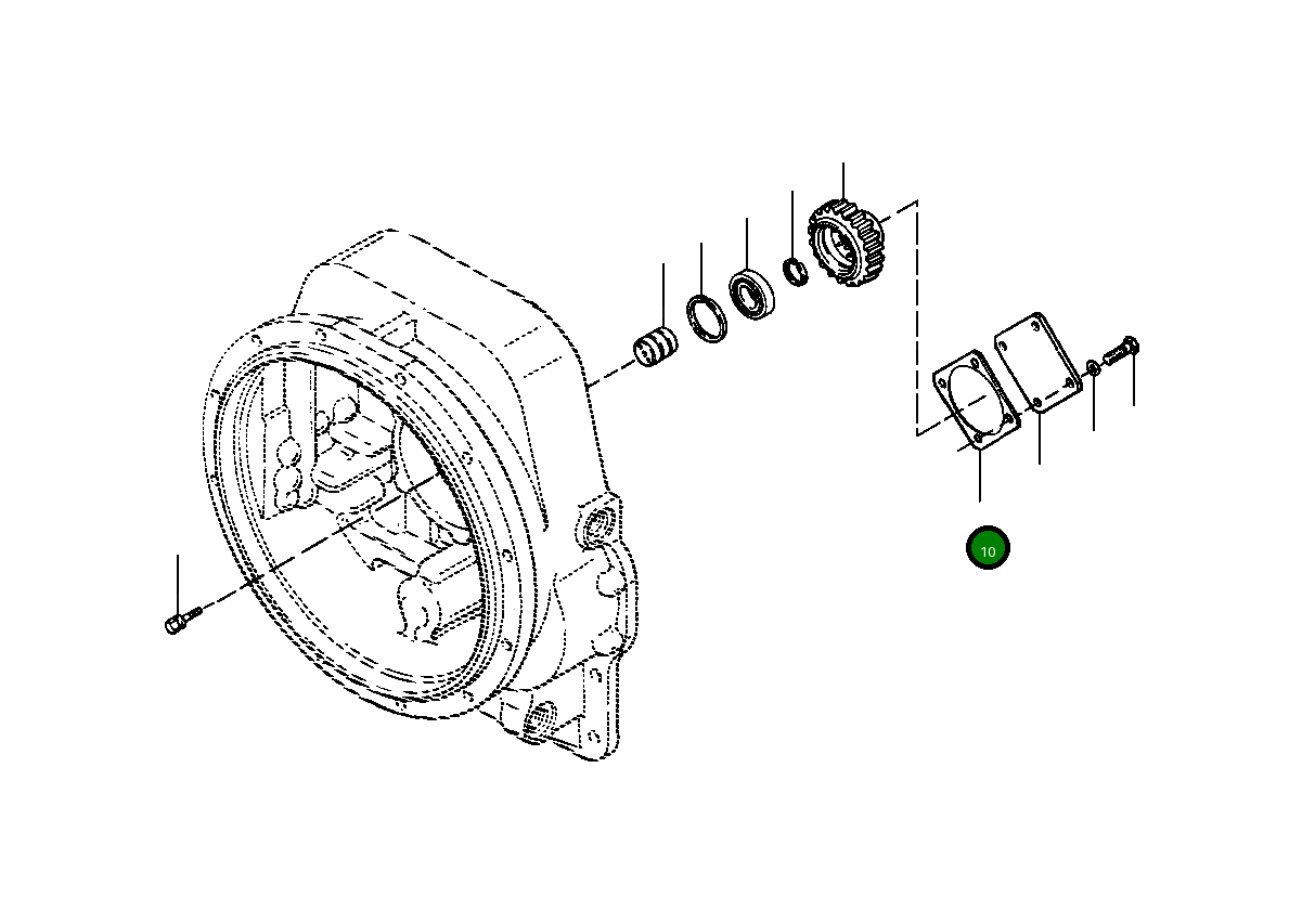 Прокладка 135 722 Komatsu