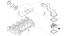 Патрубок впускного воздуха EA504039344 Komatsu