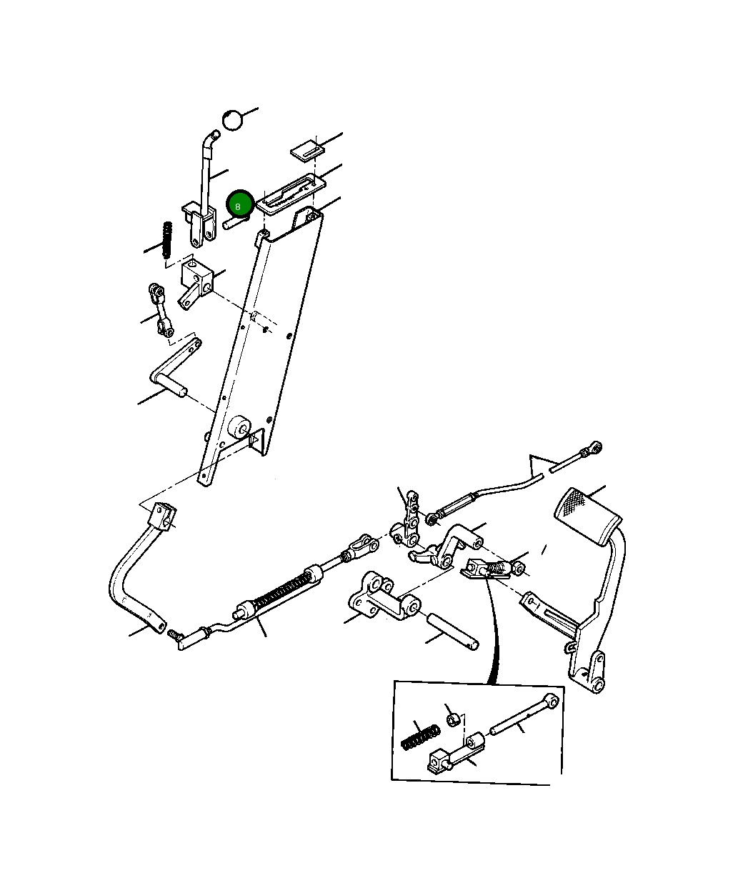 Палец 88 924 H Komatsu