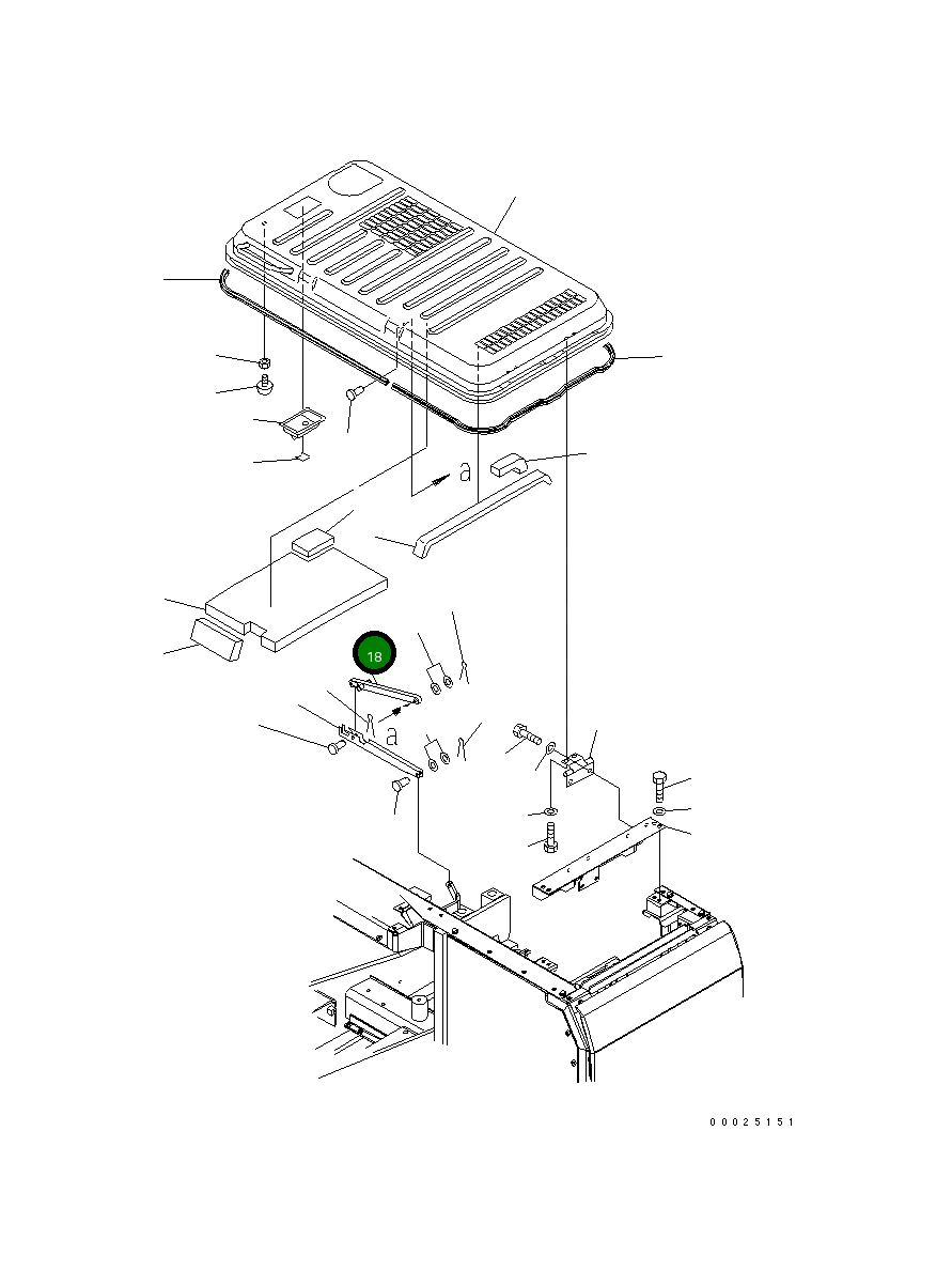 Стойка 203-54-66990 Komatsu