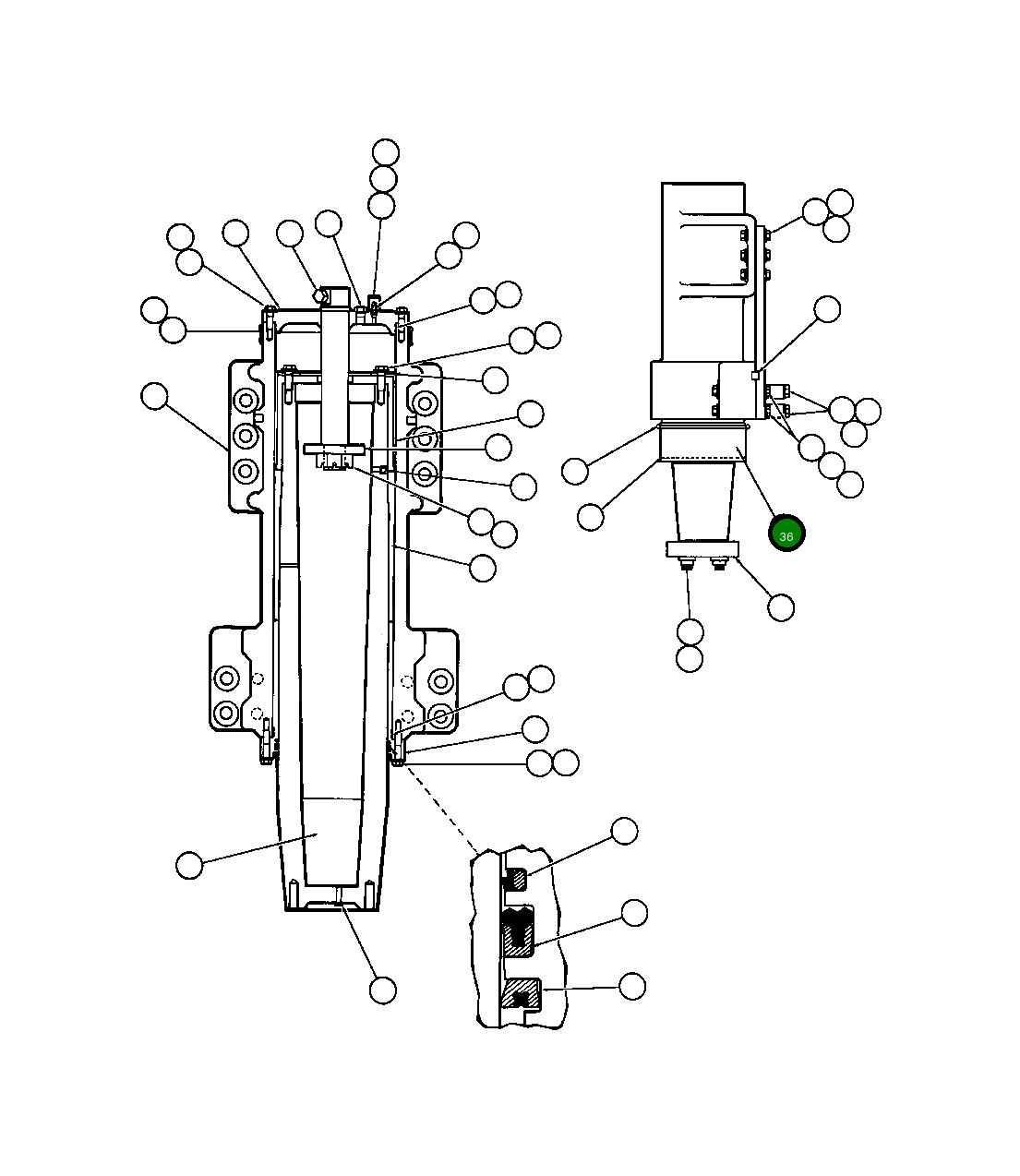 Пыльник TY9252 Komatsu