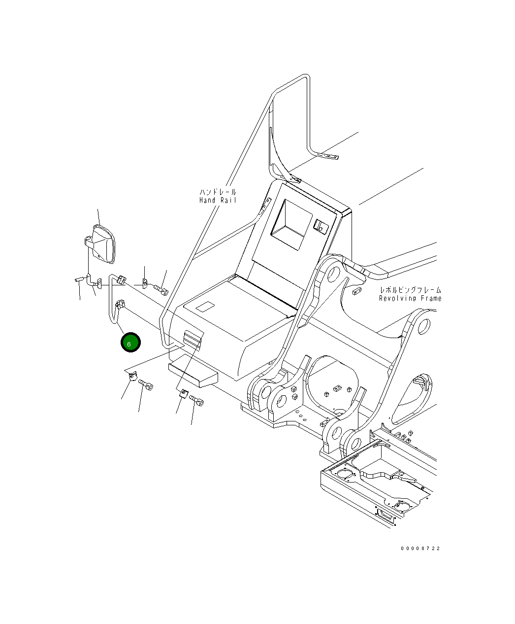 Рукоятка 21M-54-11890 Komatsu
