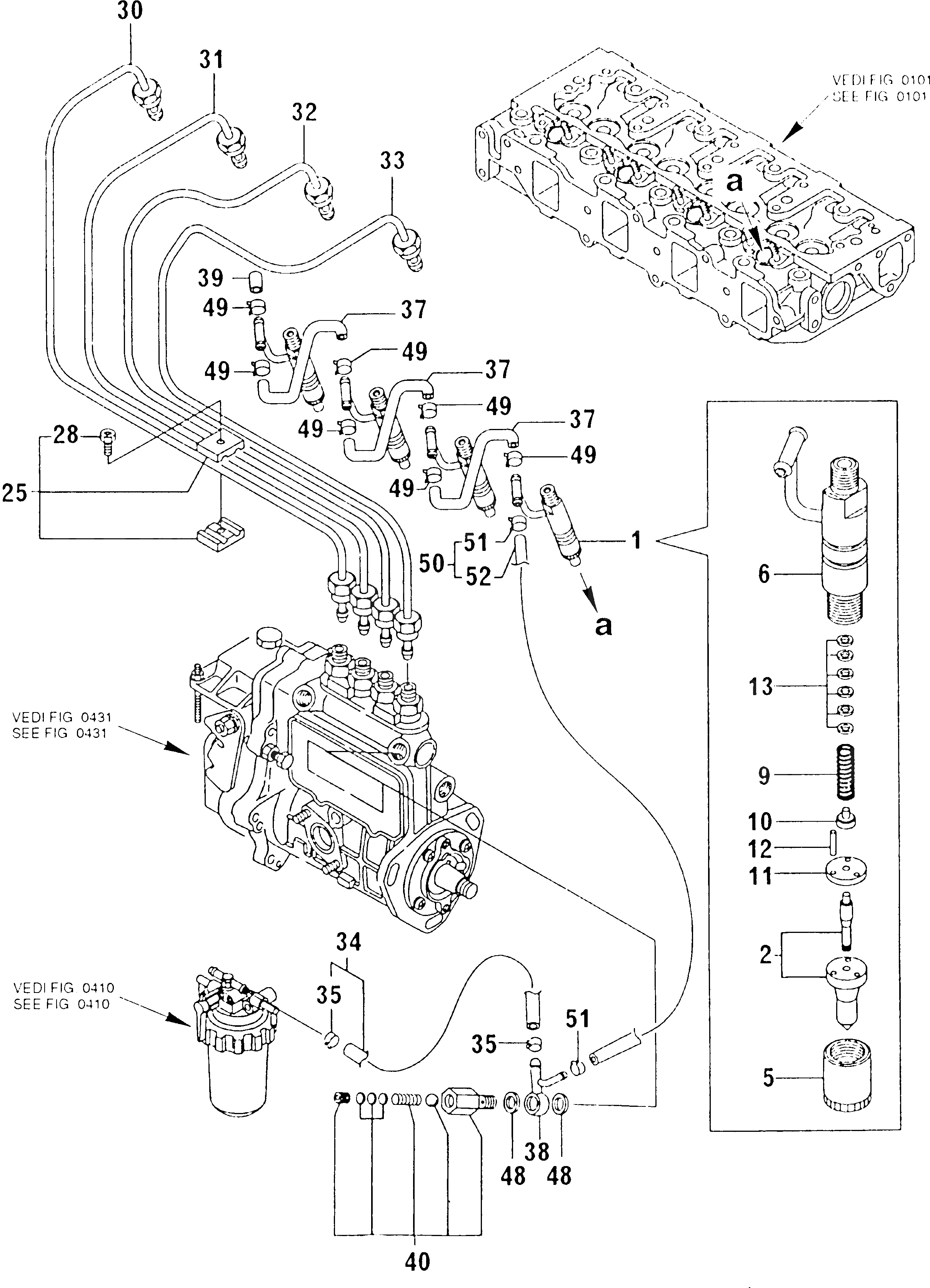 Распылитель YM129209-53000 Komatsu