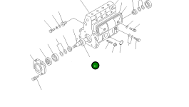 Распределительный вал DK131360-3000 Komatsu