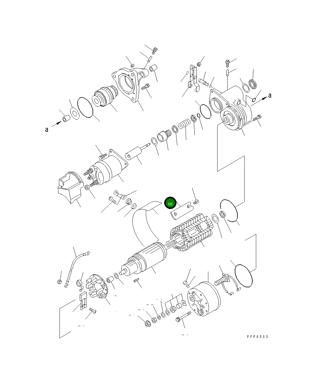 Полюс 1211263H1 Komatsu