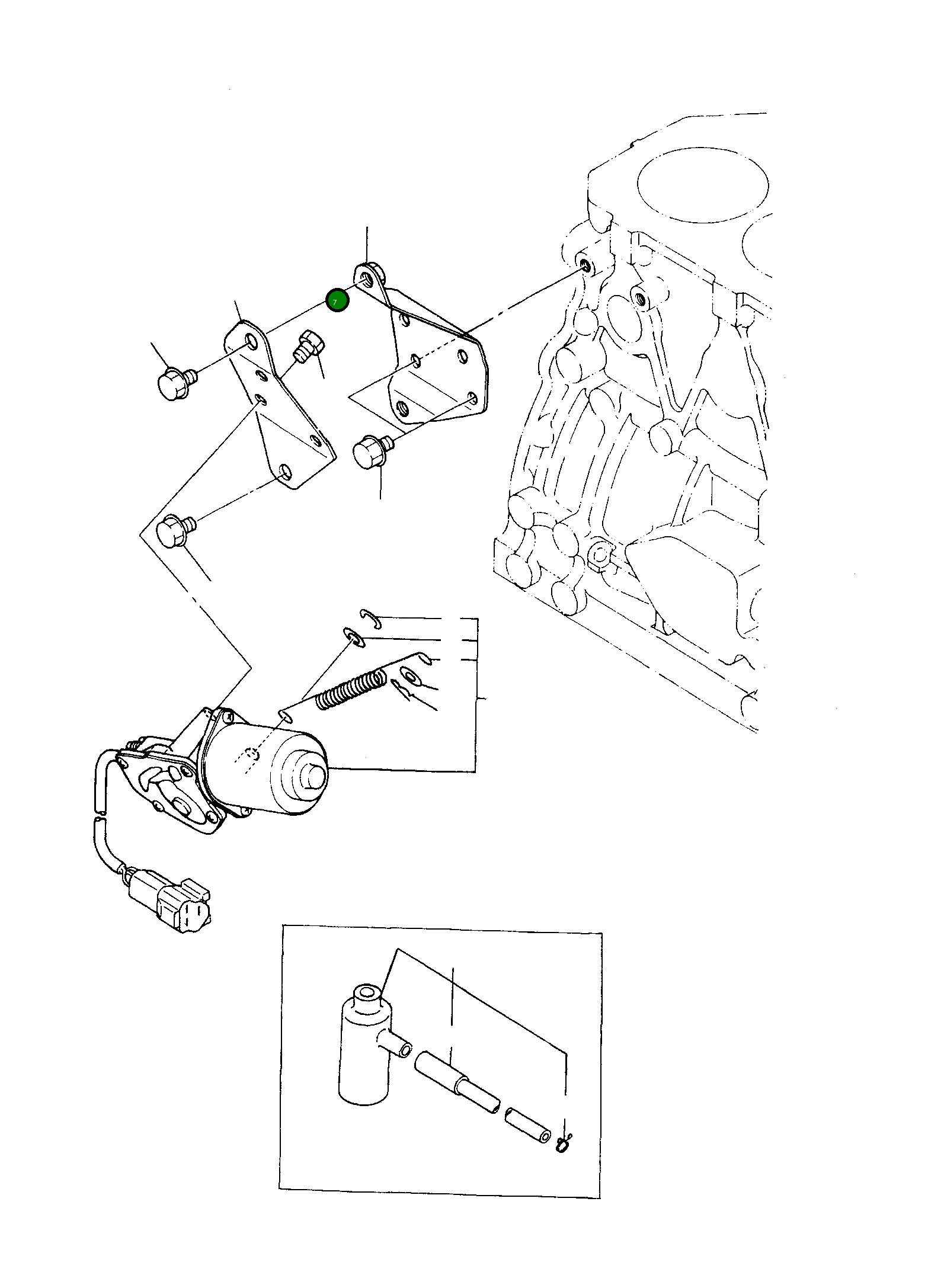Педаль YMR000130 Komatsu
