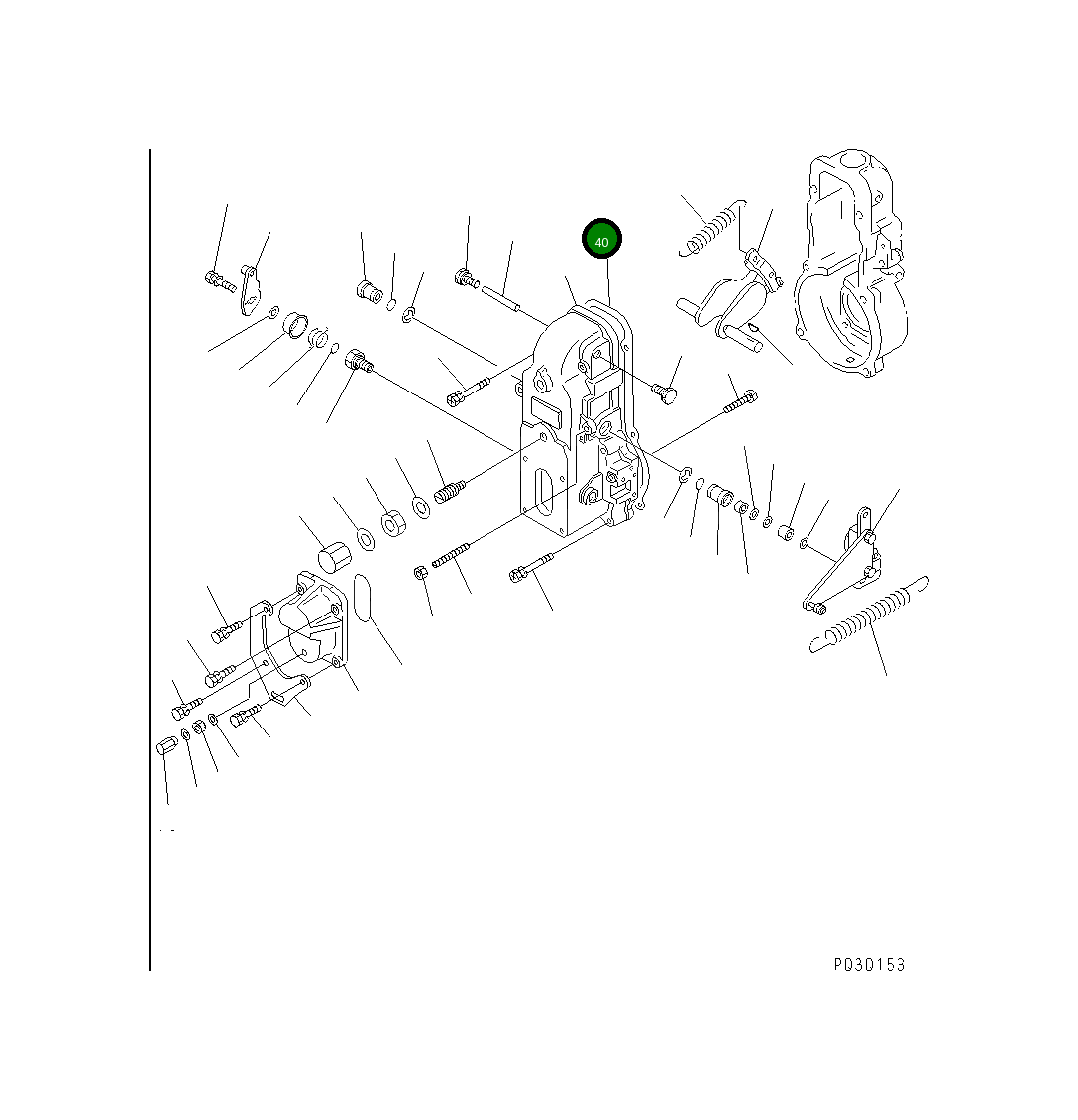 Прокладка YMX1543507800 Komatsu