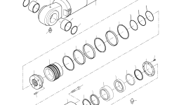Уплотнение штока 7075122300 Komatsu