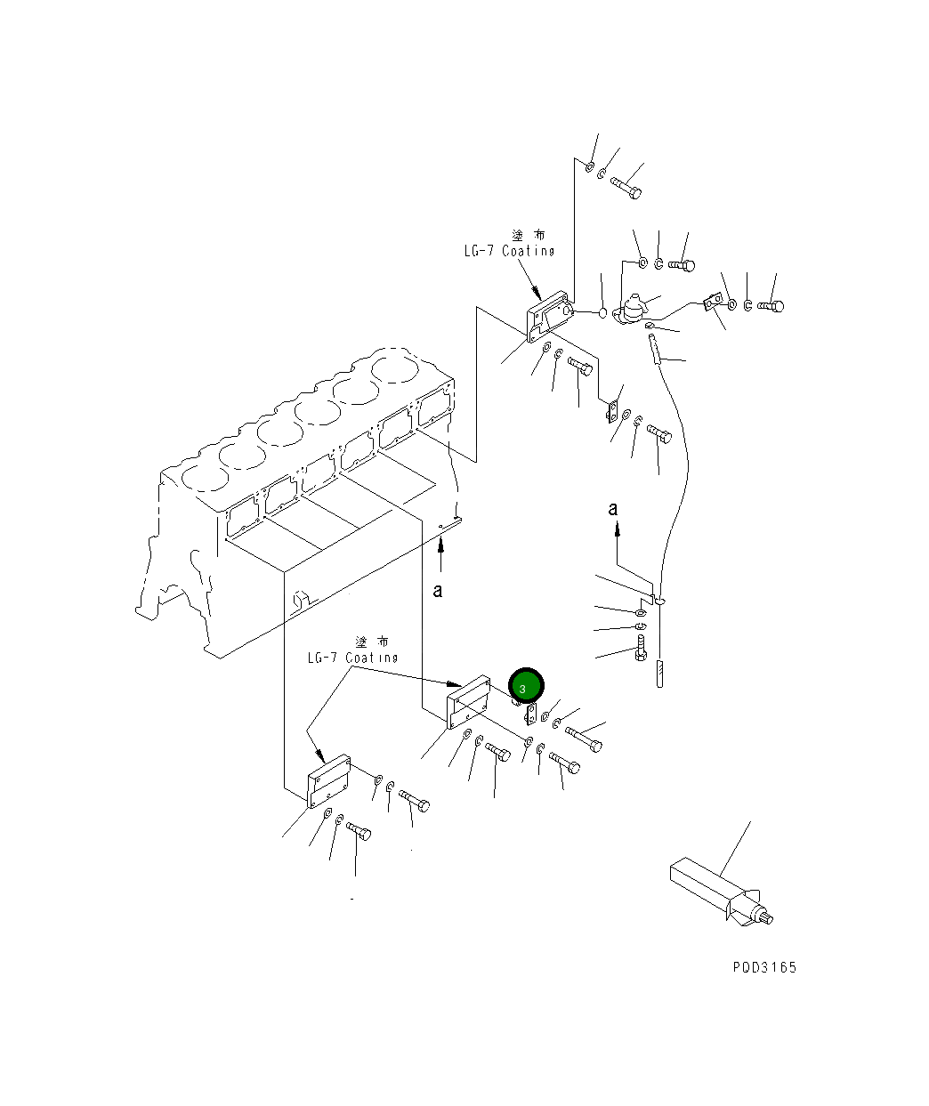 Проставка 6162-63-3910 Komatsu