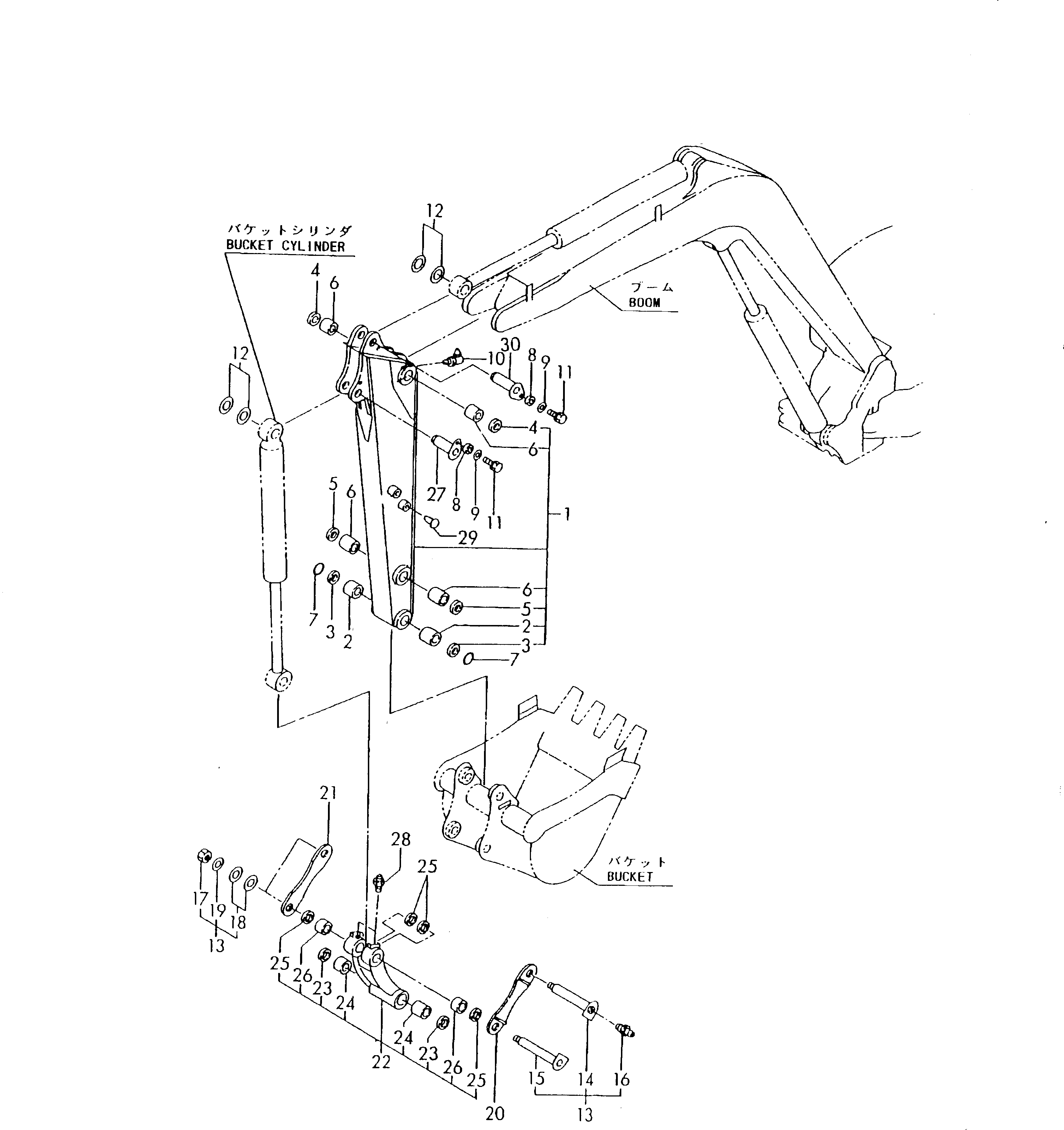 Тяга YM172975-84400 Komatsu