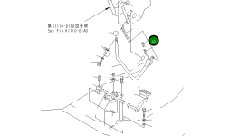 Палец YM22351-035040 Komatsu