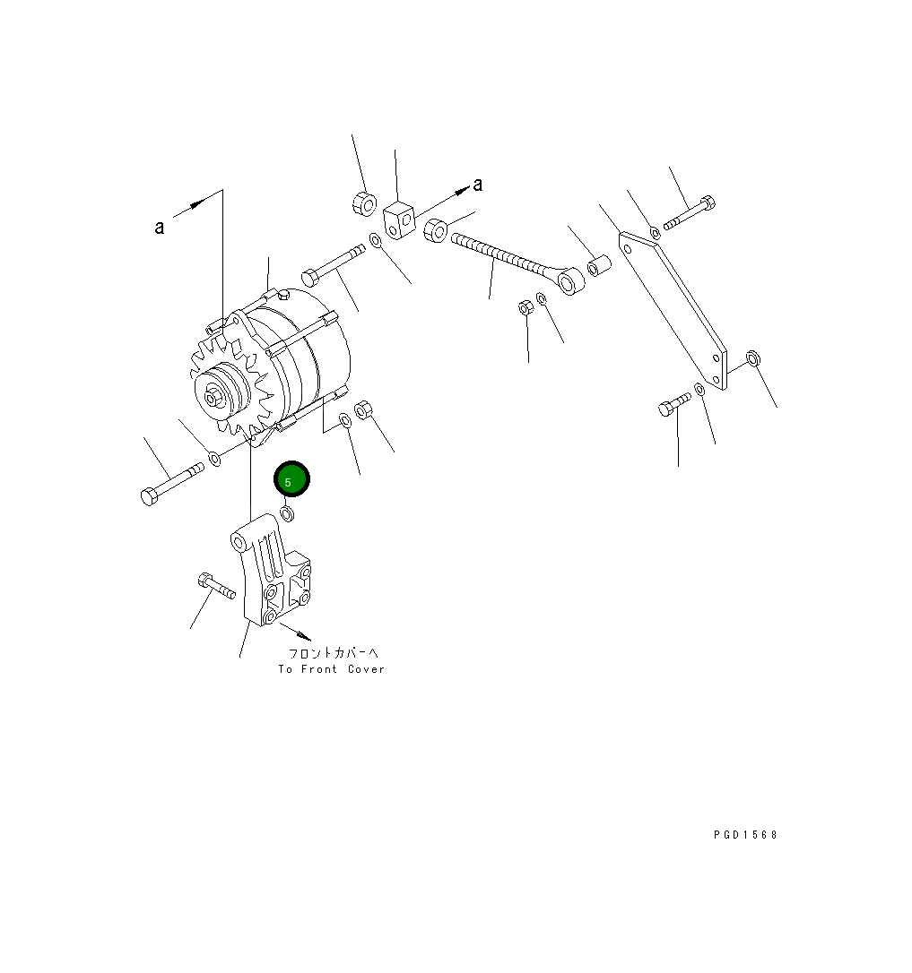 Проставка 6150-81-6980 Komatsu