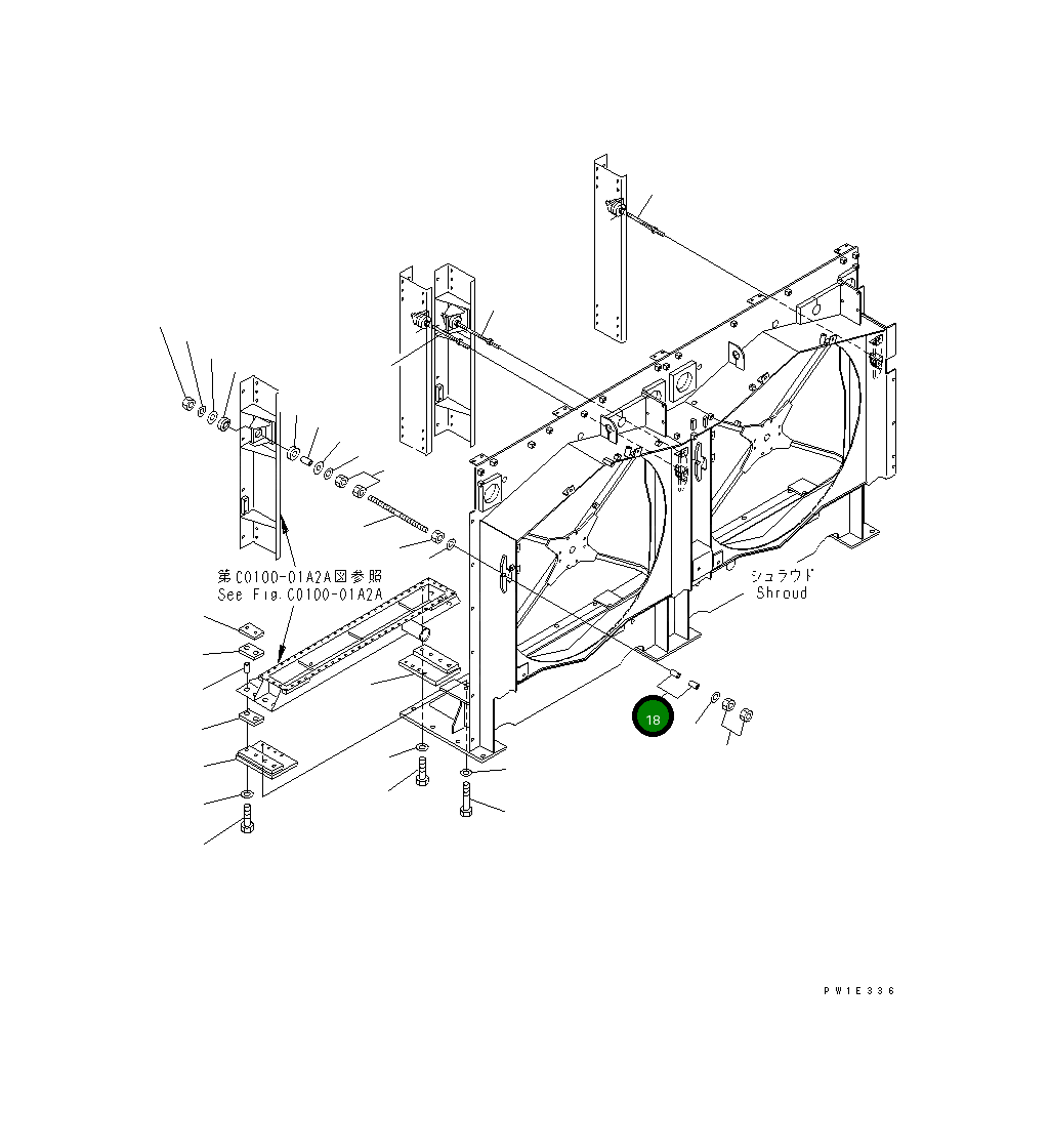 Проставка 21T-03-67610 Komatsu