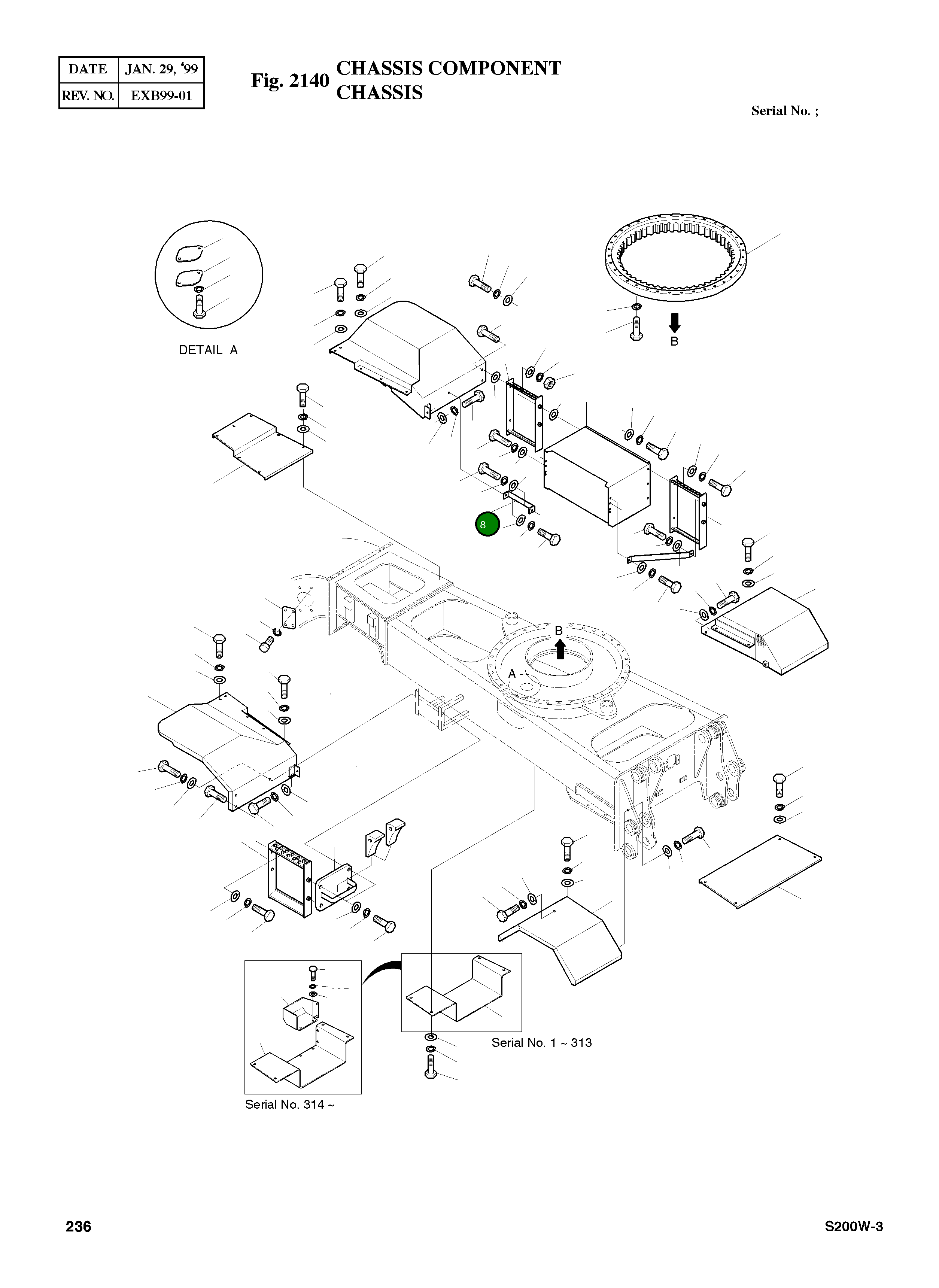 Стойка 2145-1200 Komatsu