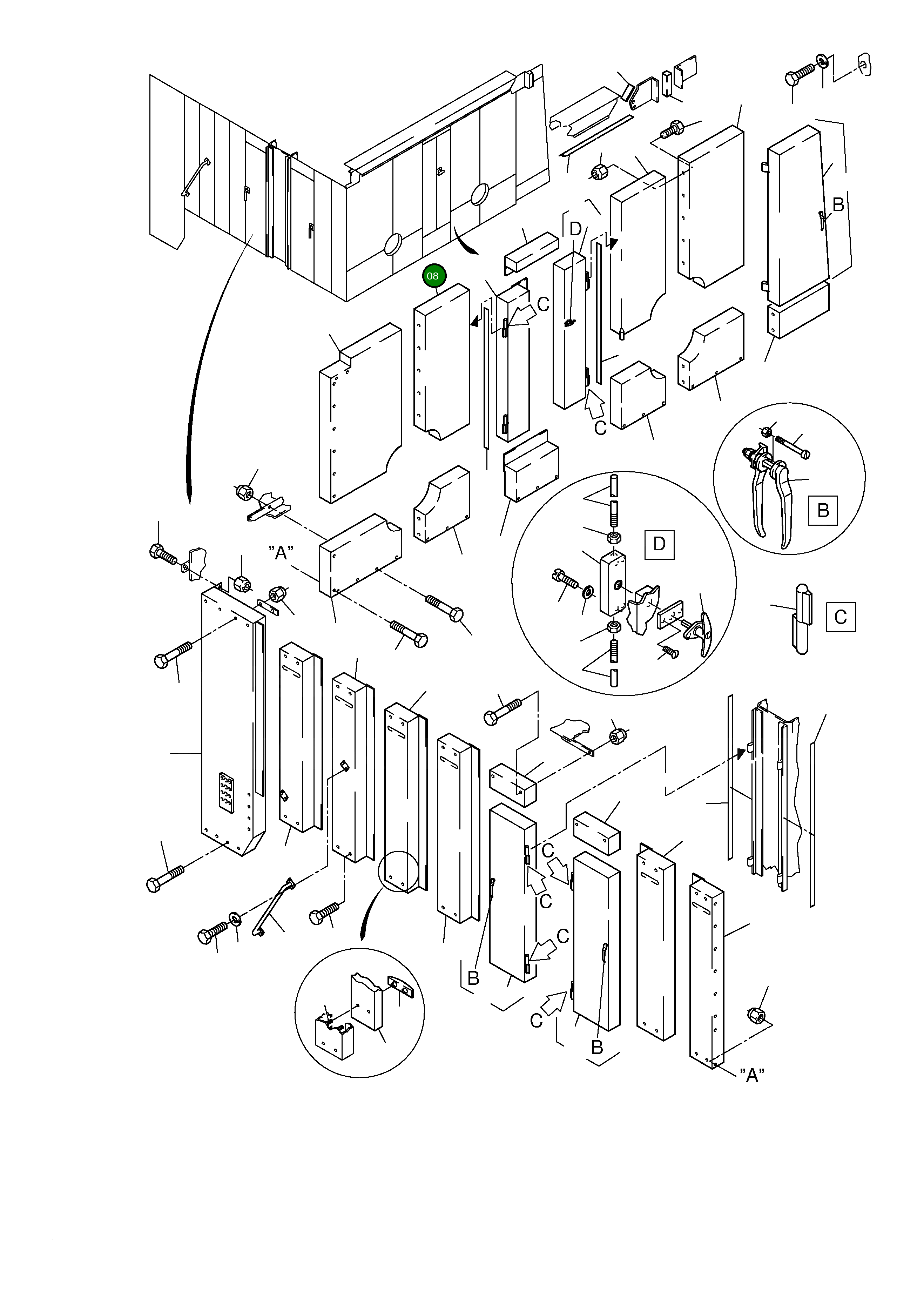 Стенка 641 865 40 Komatsu