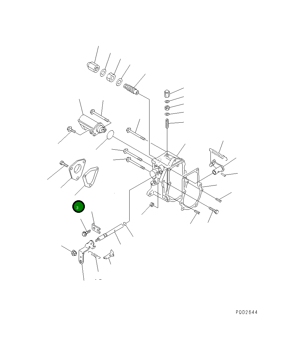 Прокладка YM119660-61071 Komatsu