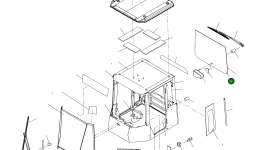 Стекло 421-56-H4490 Komatsu