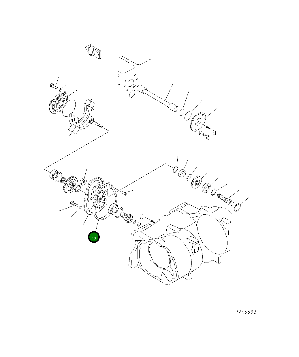 Прокладка 101-Z61-1261 Komatsu