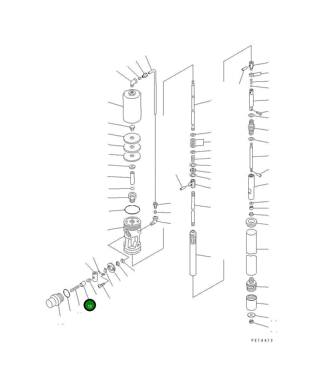 Поршень YU704893-4 Komatsu