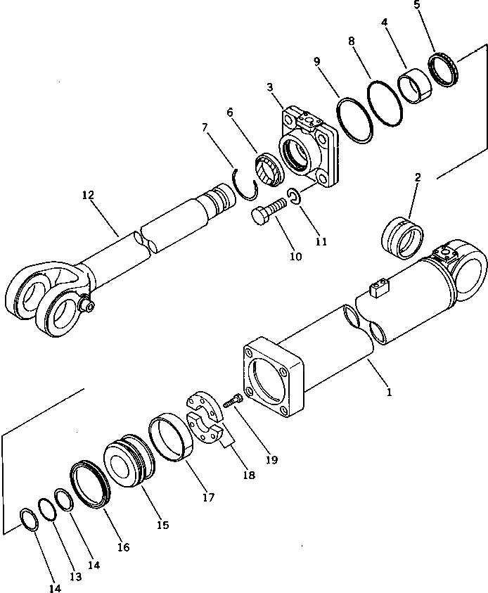 Цилиндр 707-13-16150 Komatsu