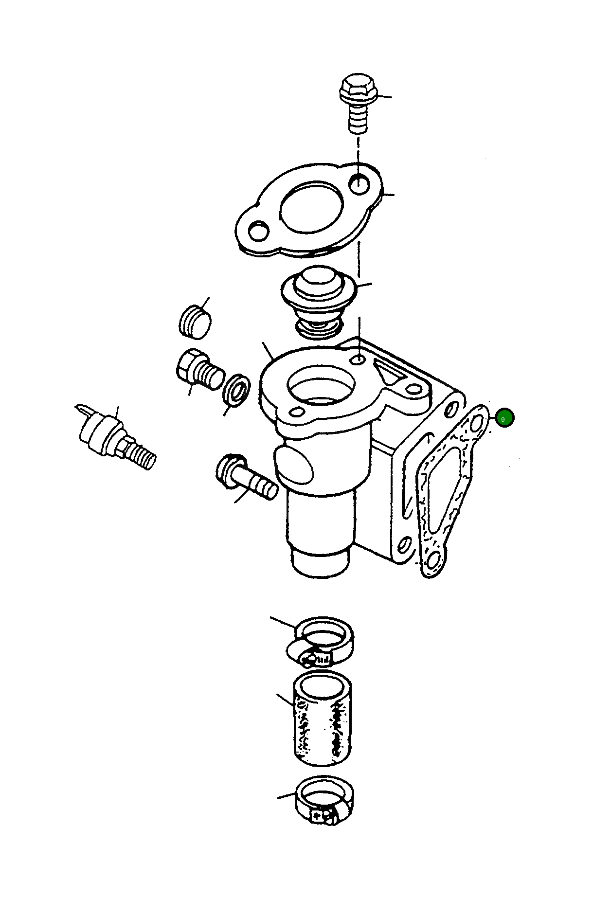 Прокладка 4918187M1 Komatsu