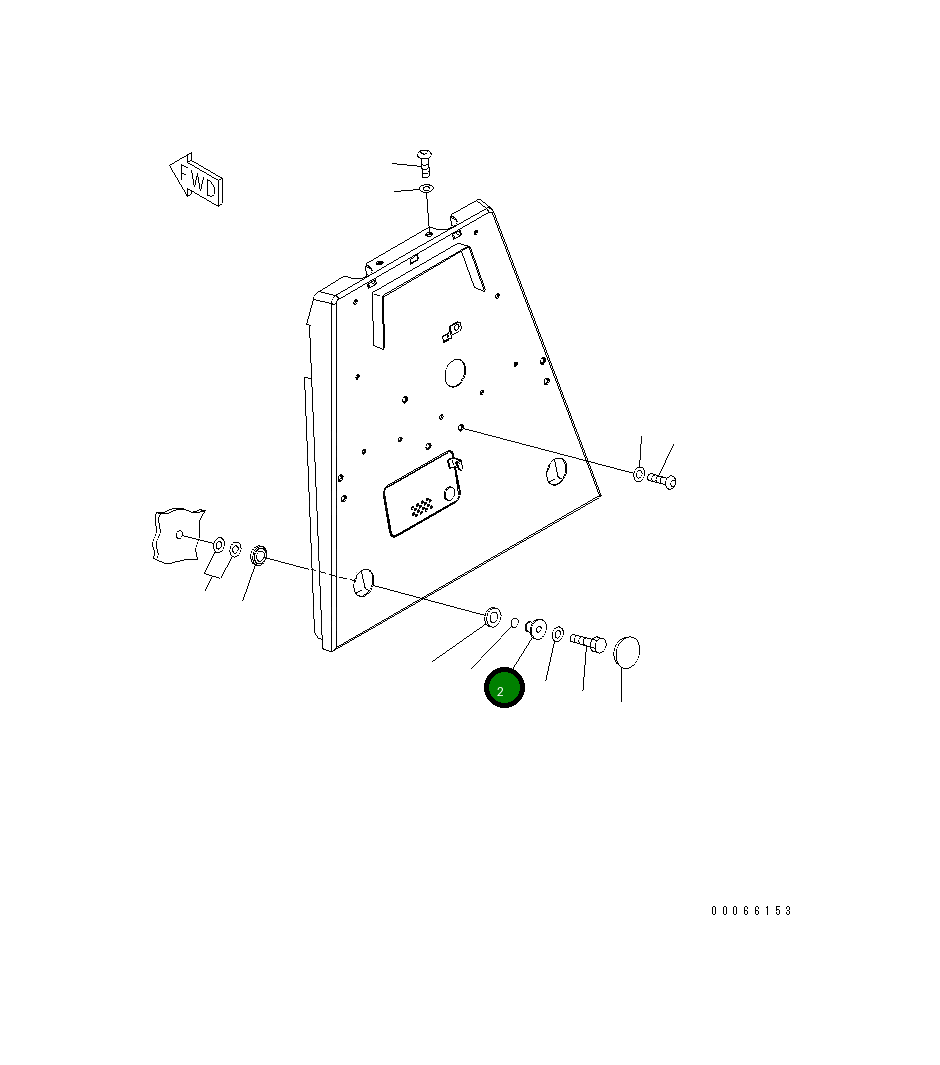 Проставка 154-54-71950 Komatsu