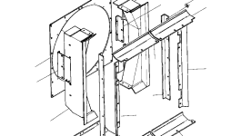 Правый нижний дефлектор 1219 763 H1 Komatsu