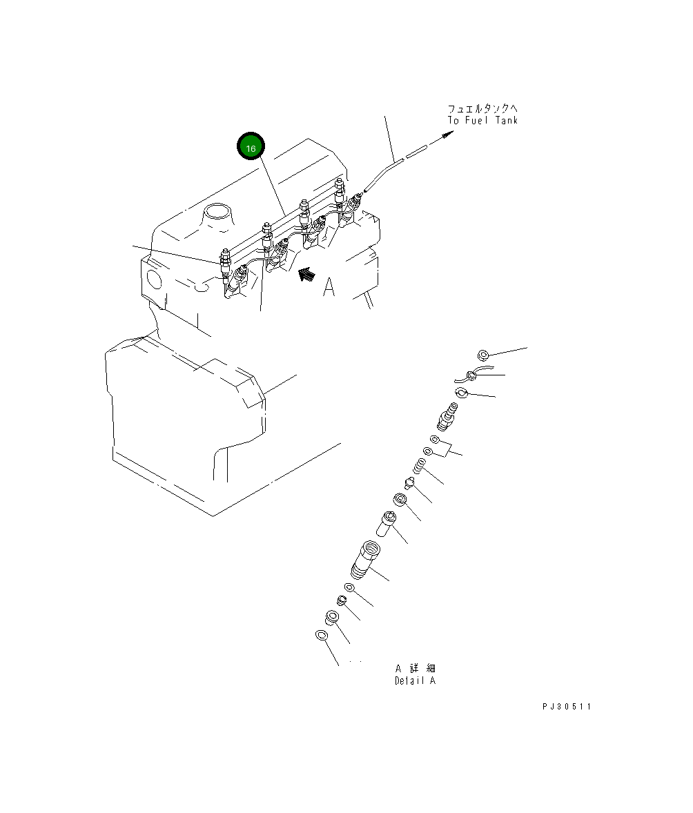 Провод 6202-82-4210 Komatsu