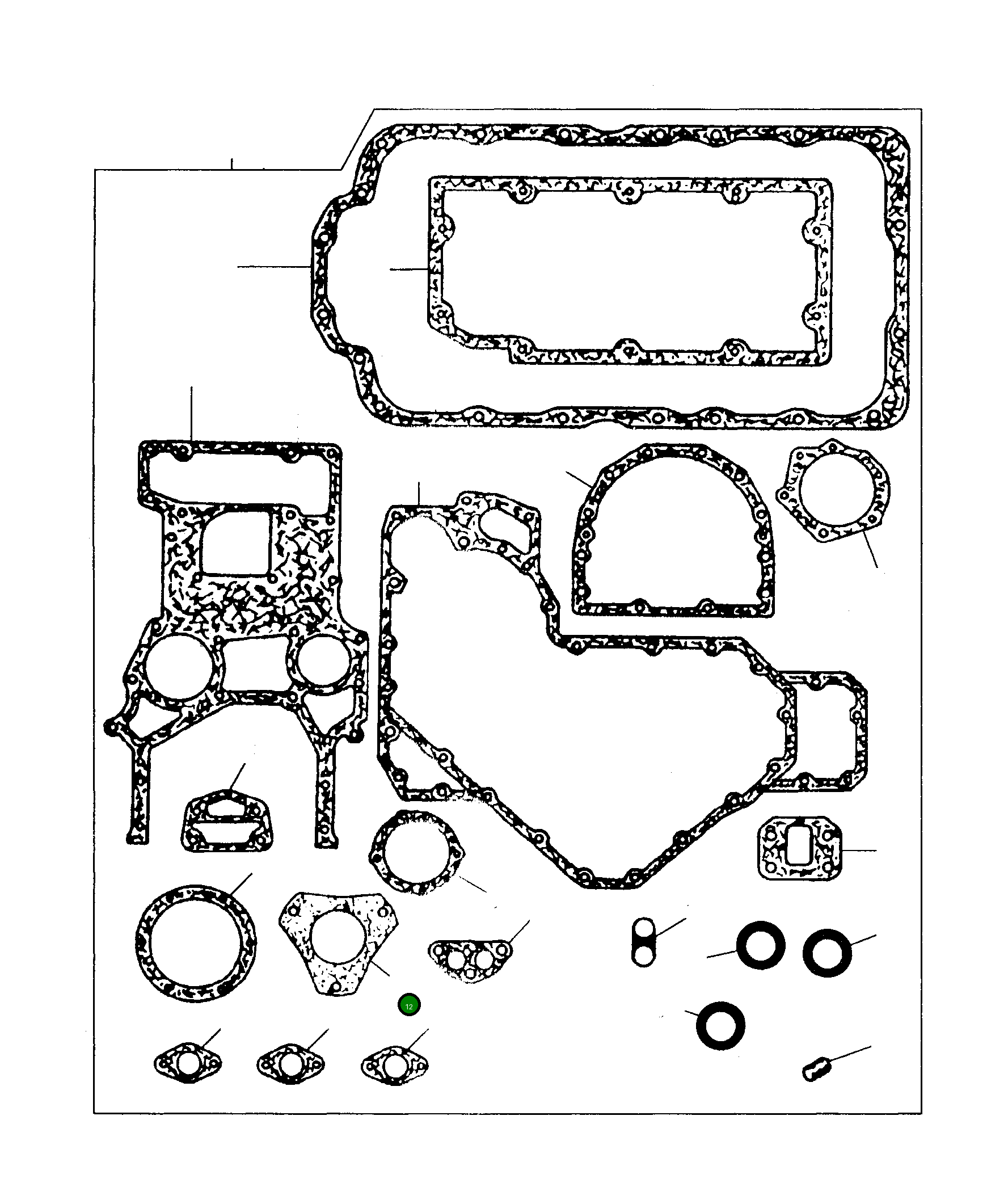 Прокладка P3687H012 Komatsu