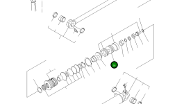 Поршень YM172425-72260 Komatsu