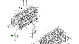 Пружинный проволочный хомут шланга 6217-21-1240 Komatsu