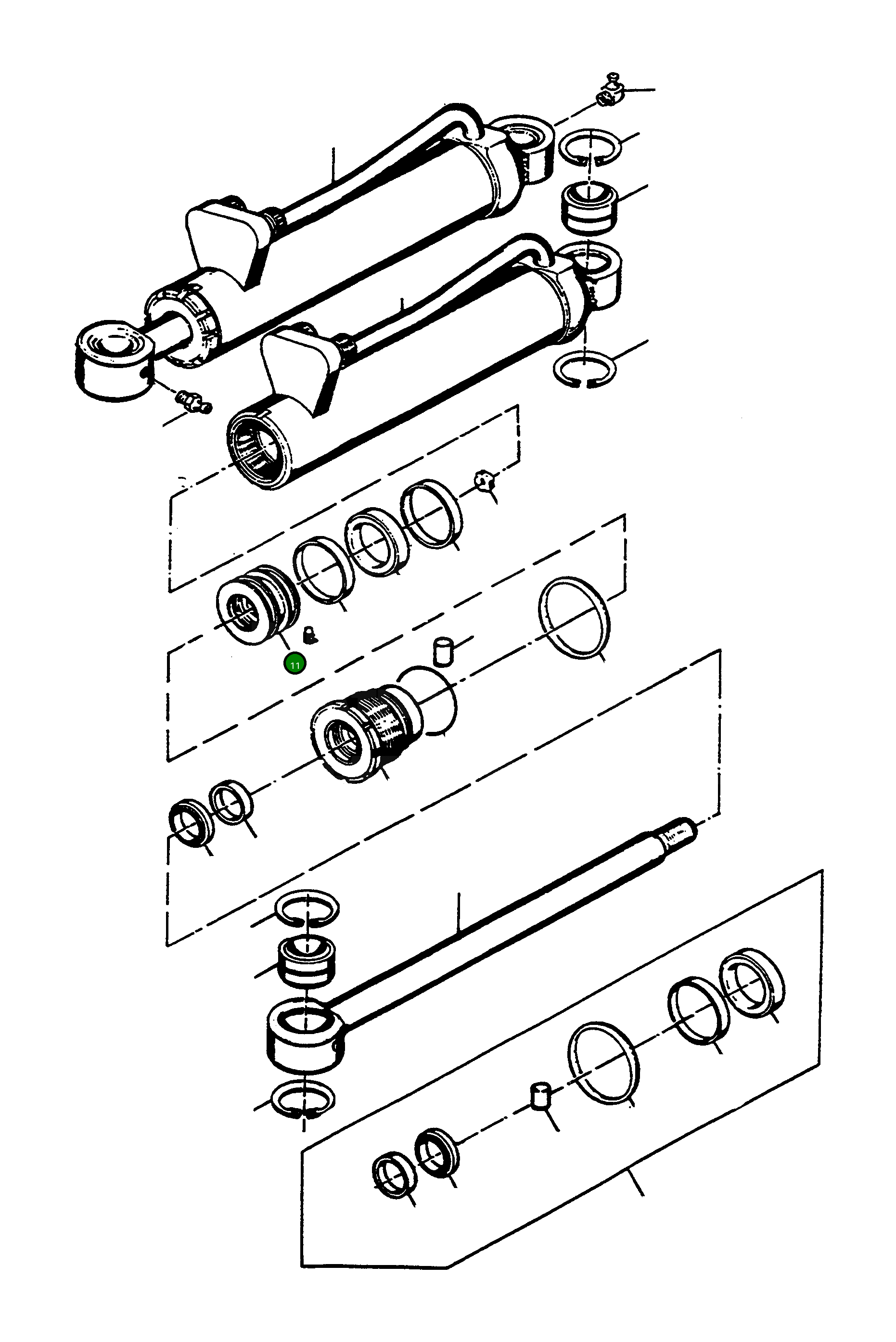 Поршень 4910144M1 Komatsu