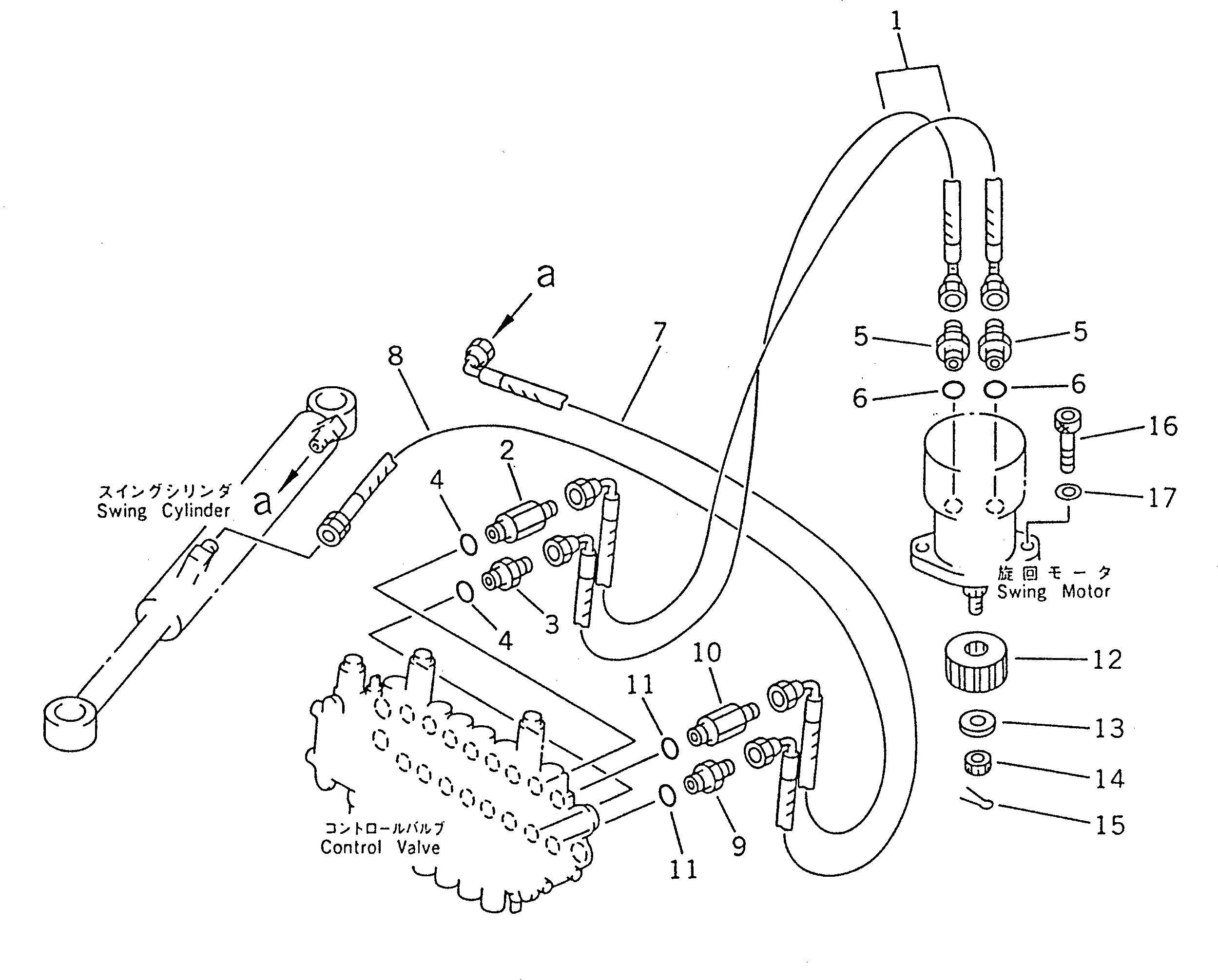 Шланг 21R-62-12450 Komatsu