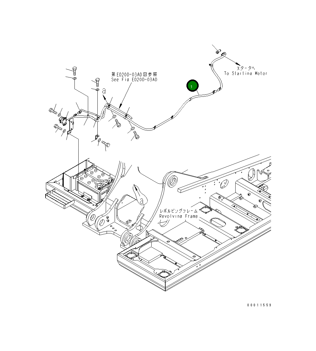 Провод 207-06-71141 Komatsu
