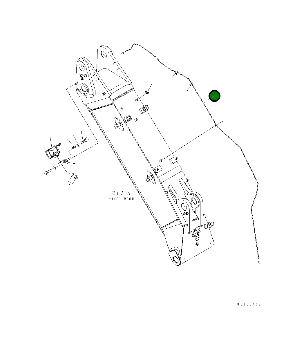 Провод 20Y-06-K1850 Komatsu