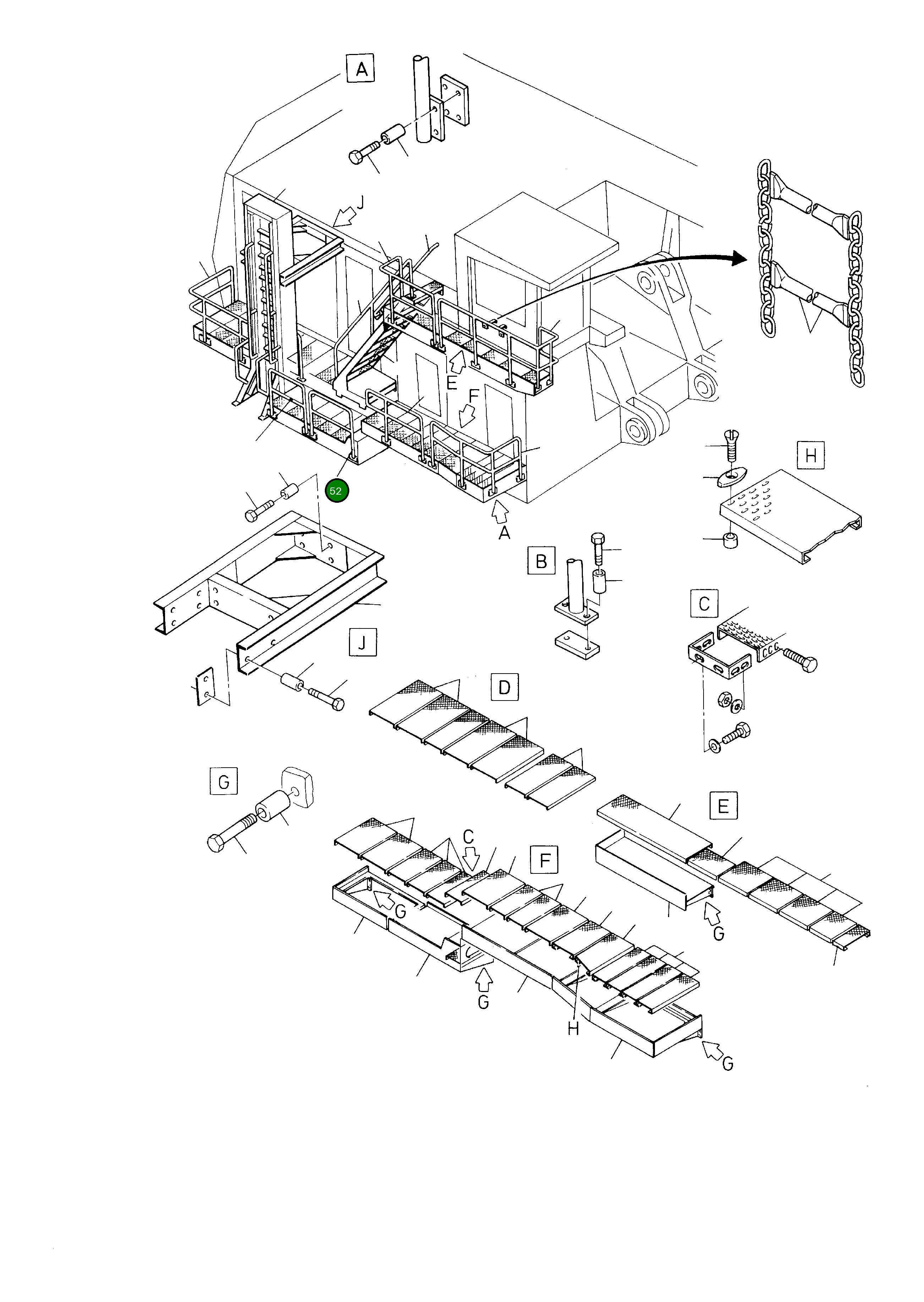Рельс 441 457 40 Komatsu