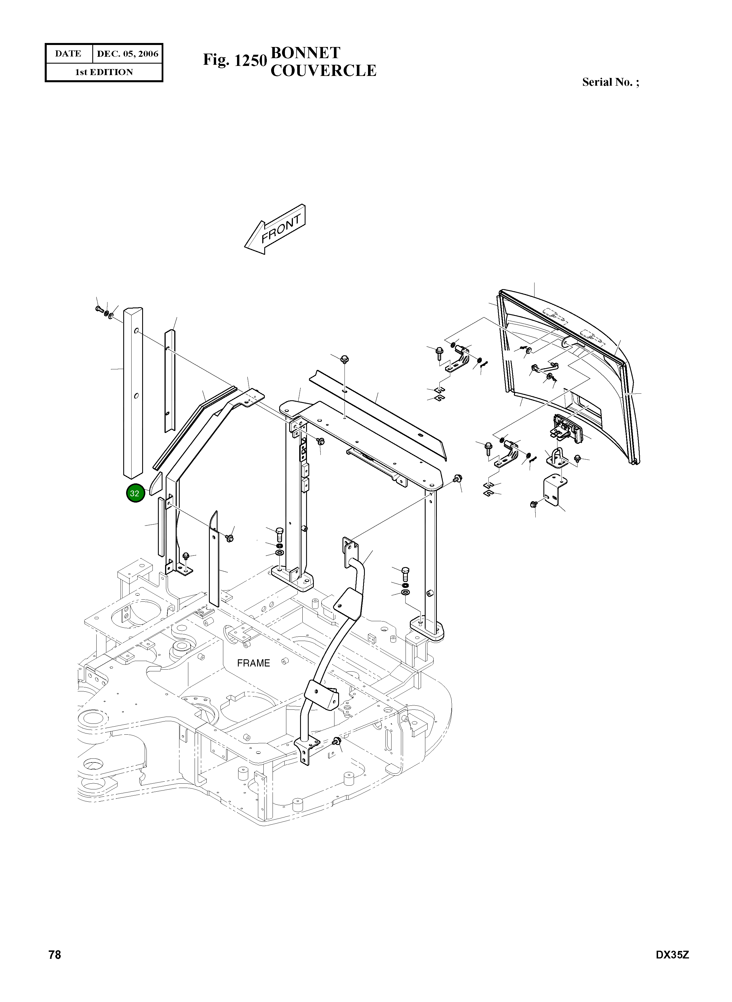 Поролон K1026302 Komatsu