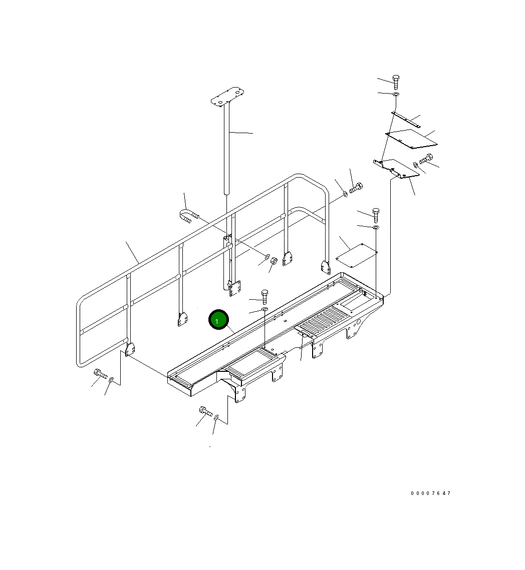 Палуба 8296-54-1370 Komatsu