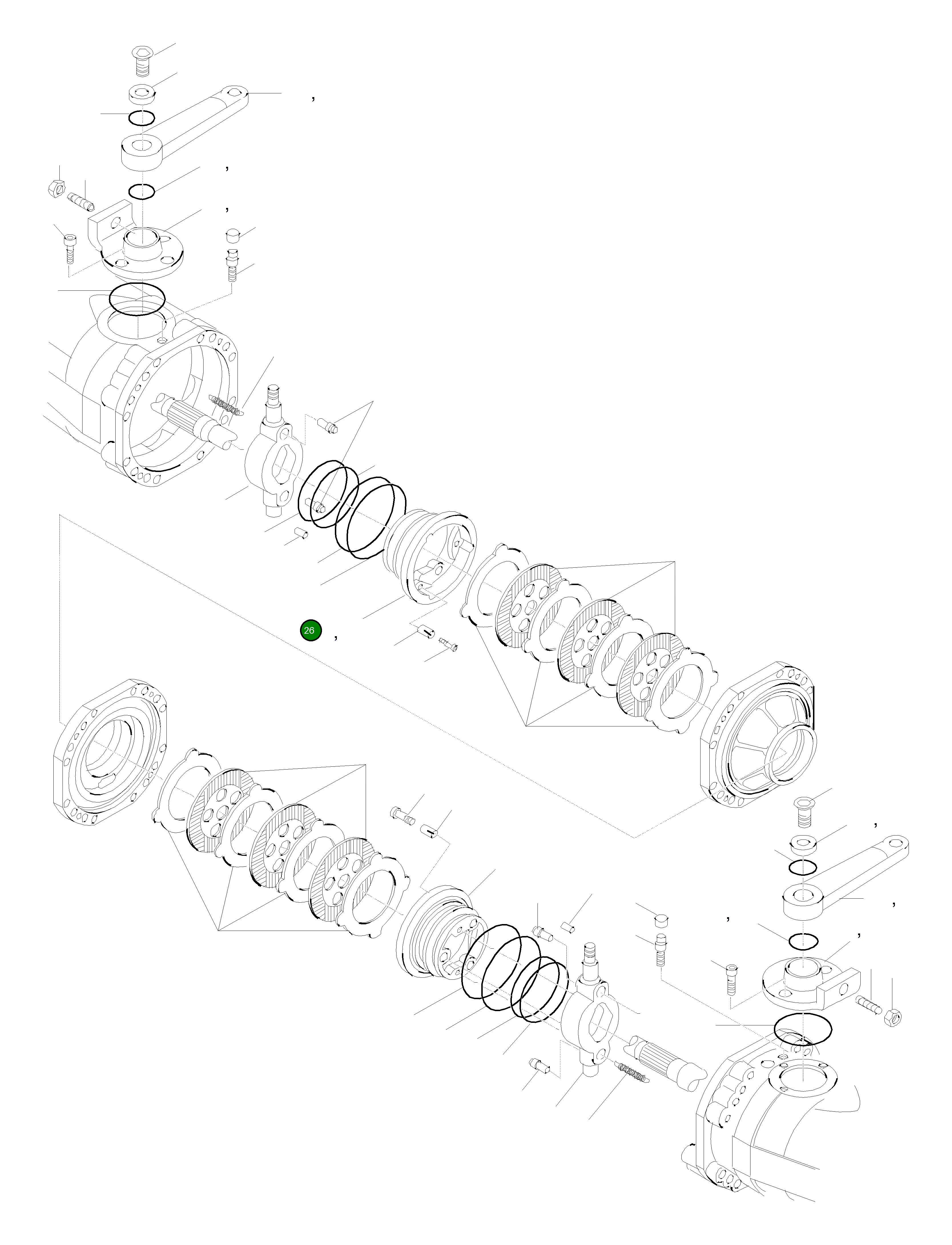 Поршень 42W-23-H0P35 Komatsu