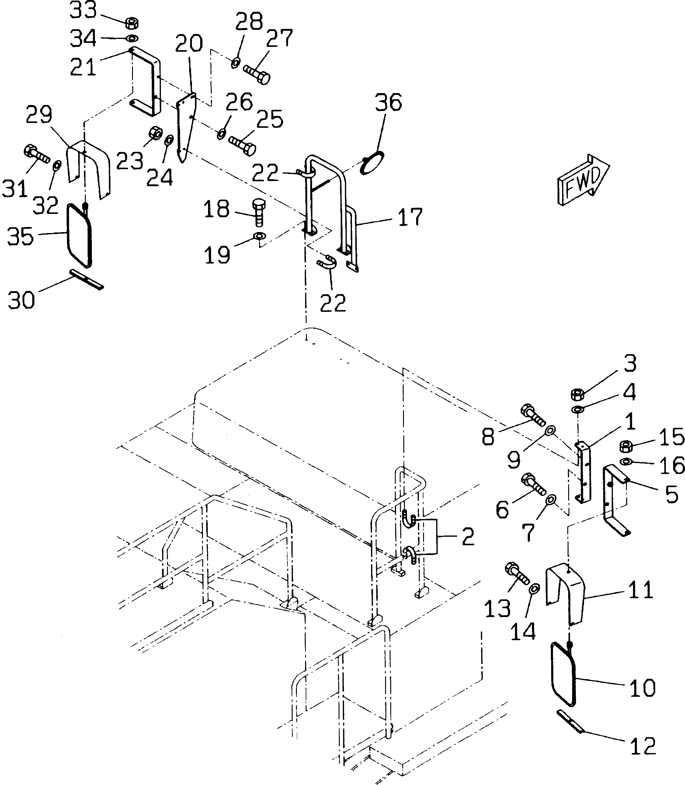 Стойка 8248-54-2350 Komatsu
