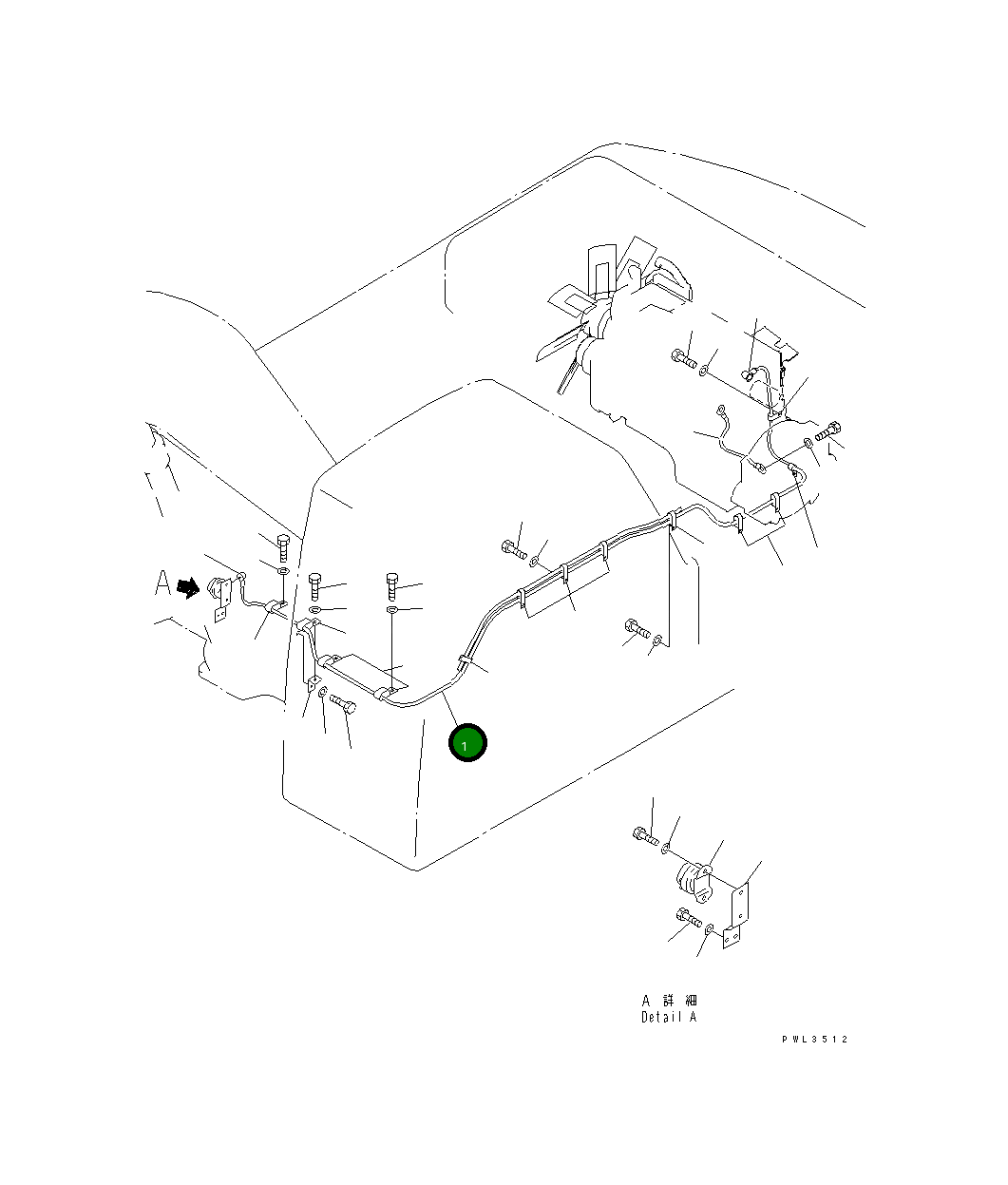 Провод 21M-06-11120 Komatsu