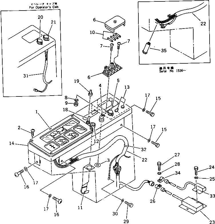Провод 21W-06-11411 Komatsu