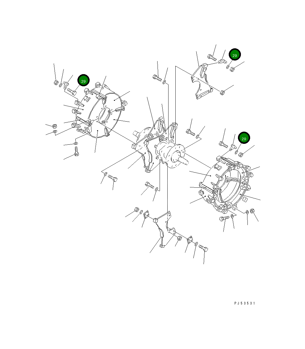Резец в сборе 262-70-23210 Komatsu