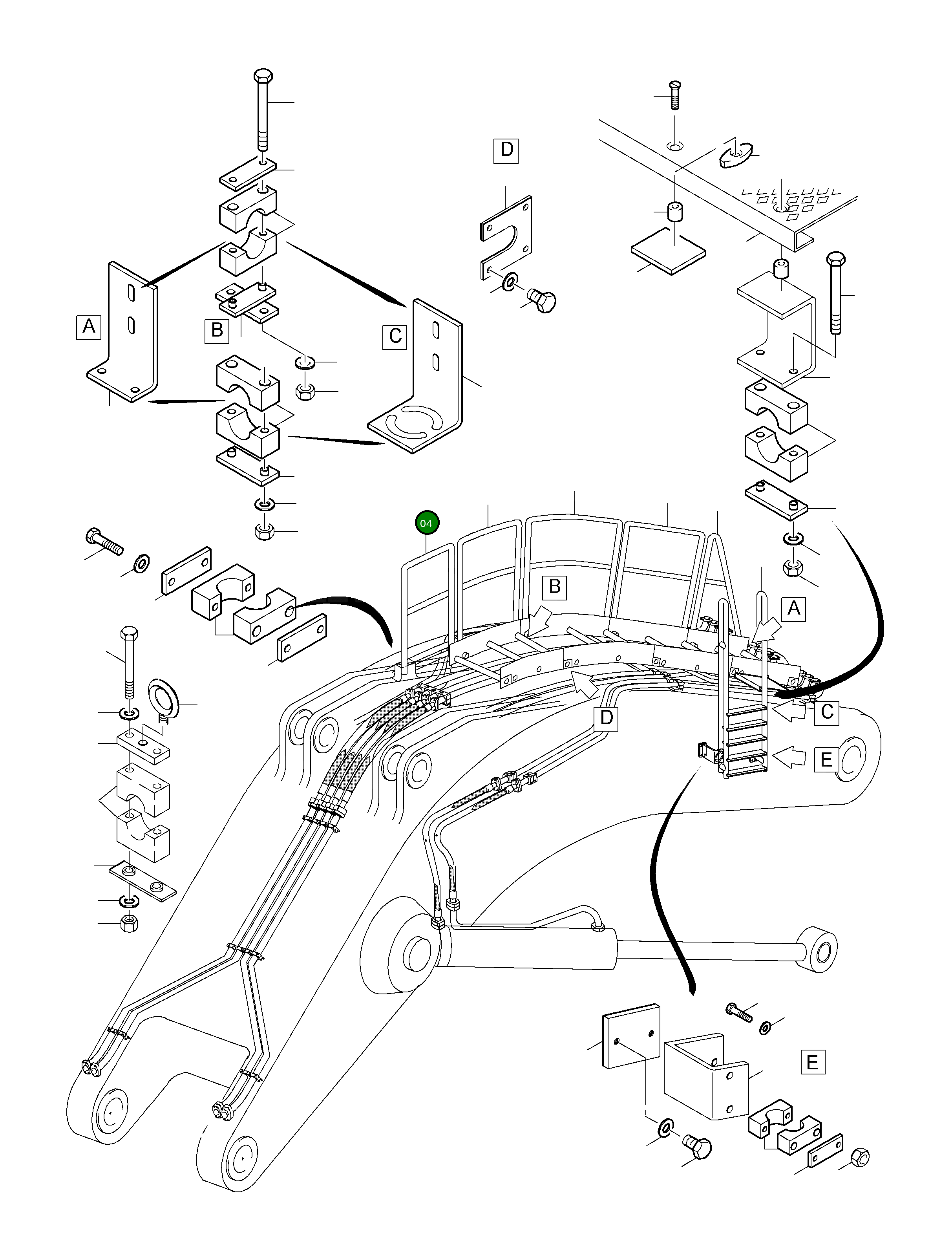 Рельс 936 982 40 Komatsu